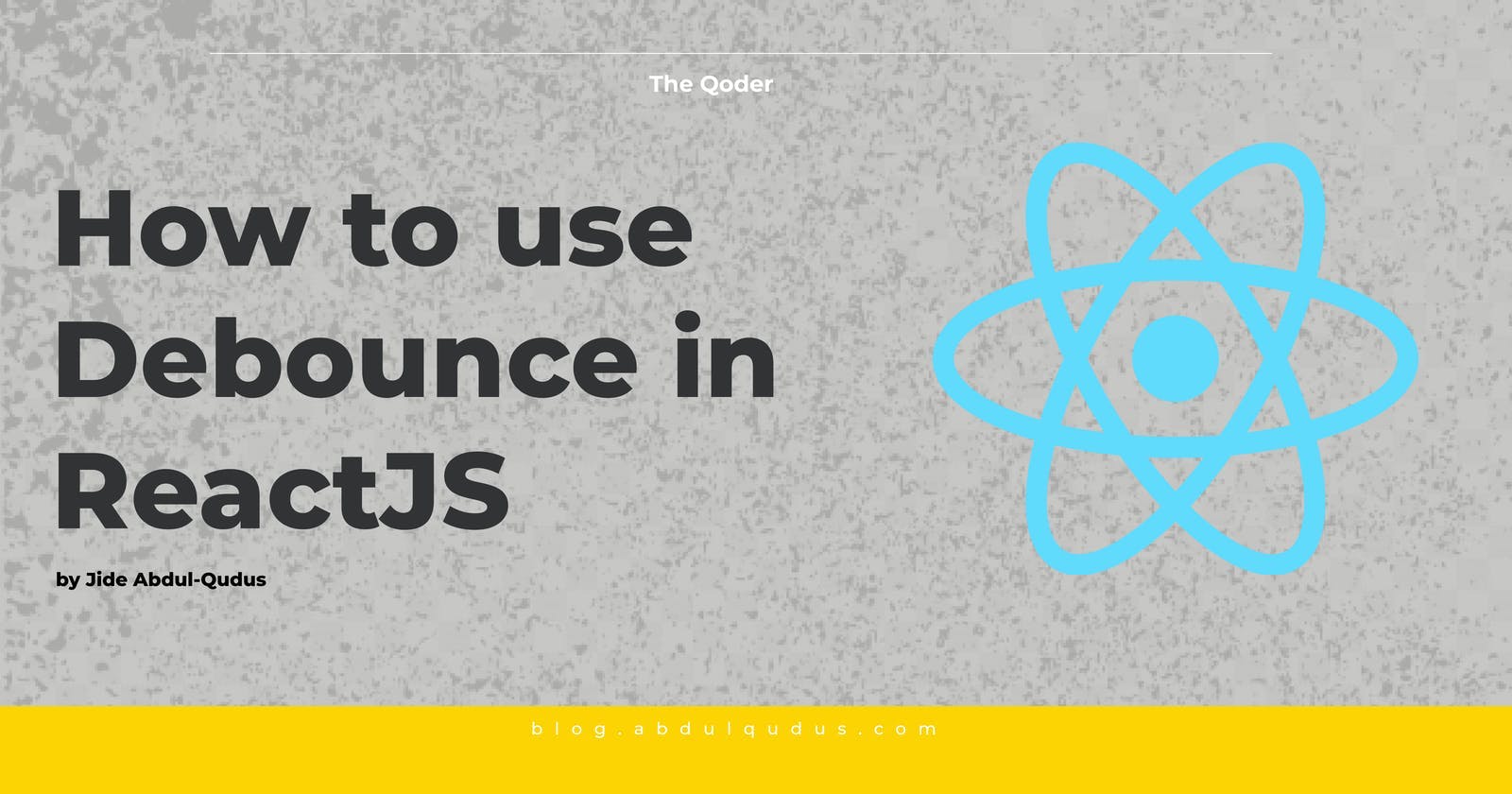 Illustration for How to use Debounce in React (Lodash)